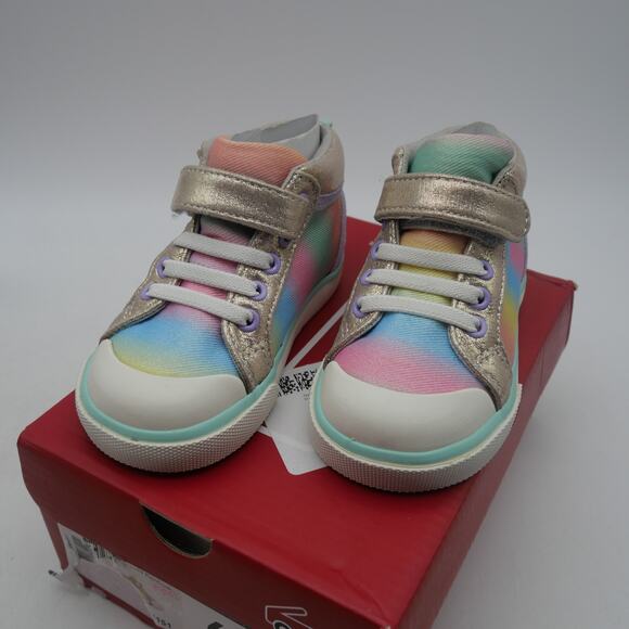 See Kai Run Other - NEW See Kai Run Peyton Gold Rainbow Shoes Baby Toddler Children's Size 6